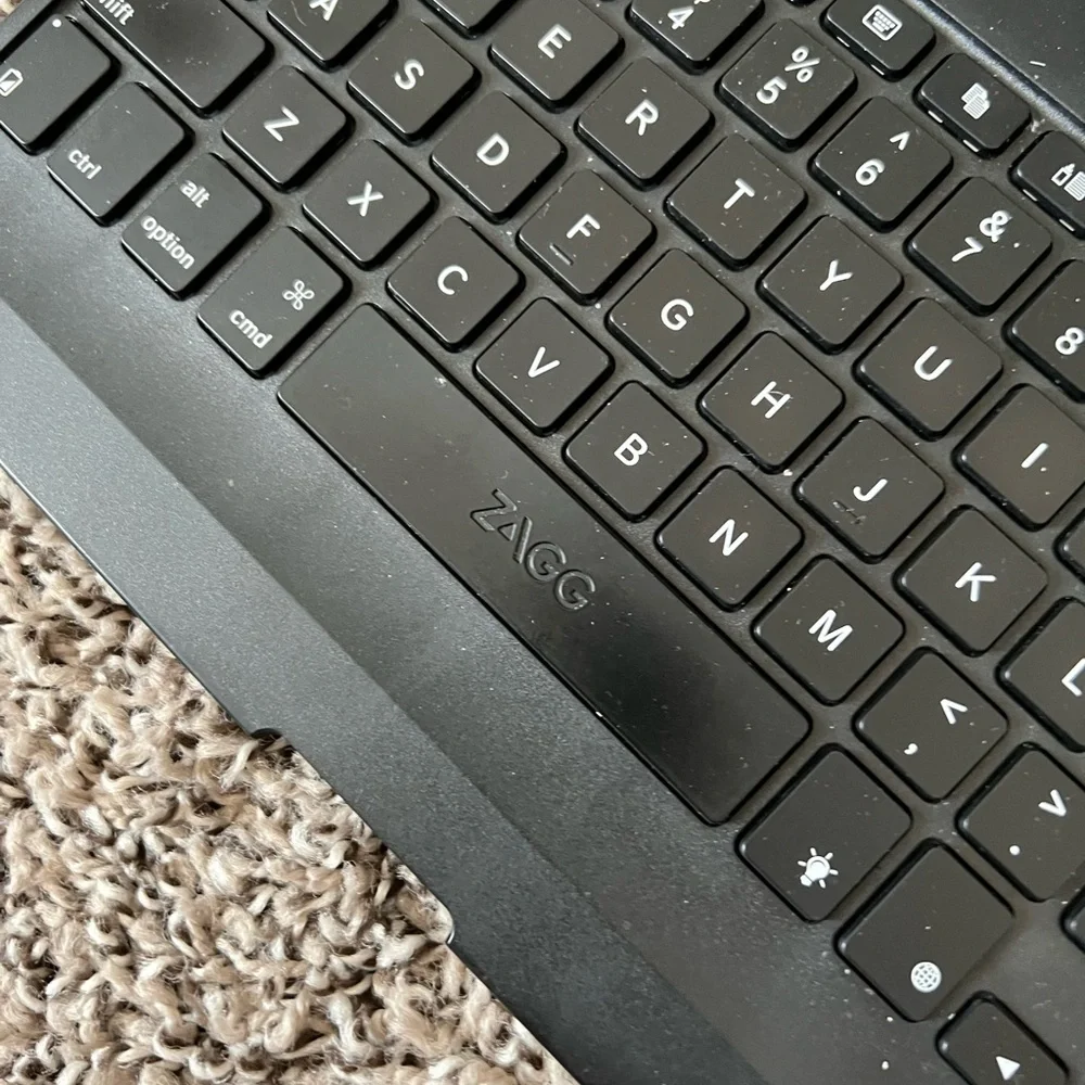 Black ZAGG Keyboard Case for iPad Air